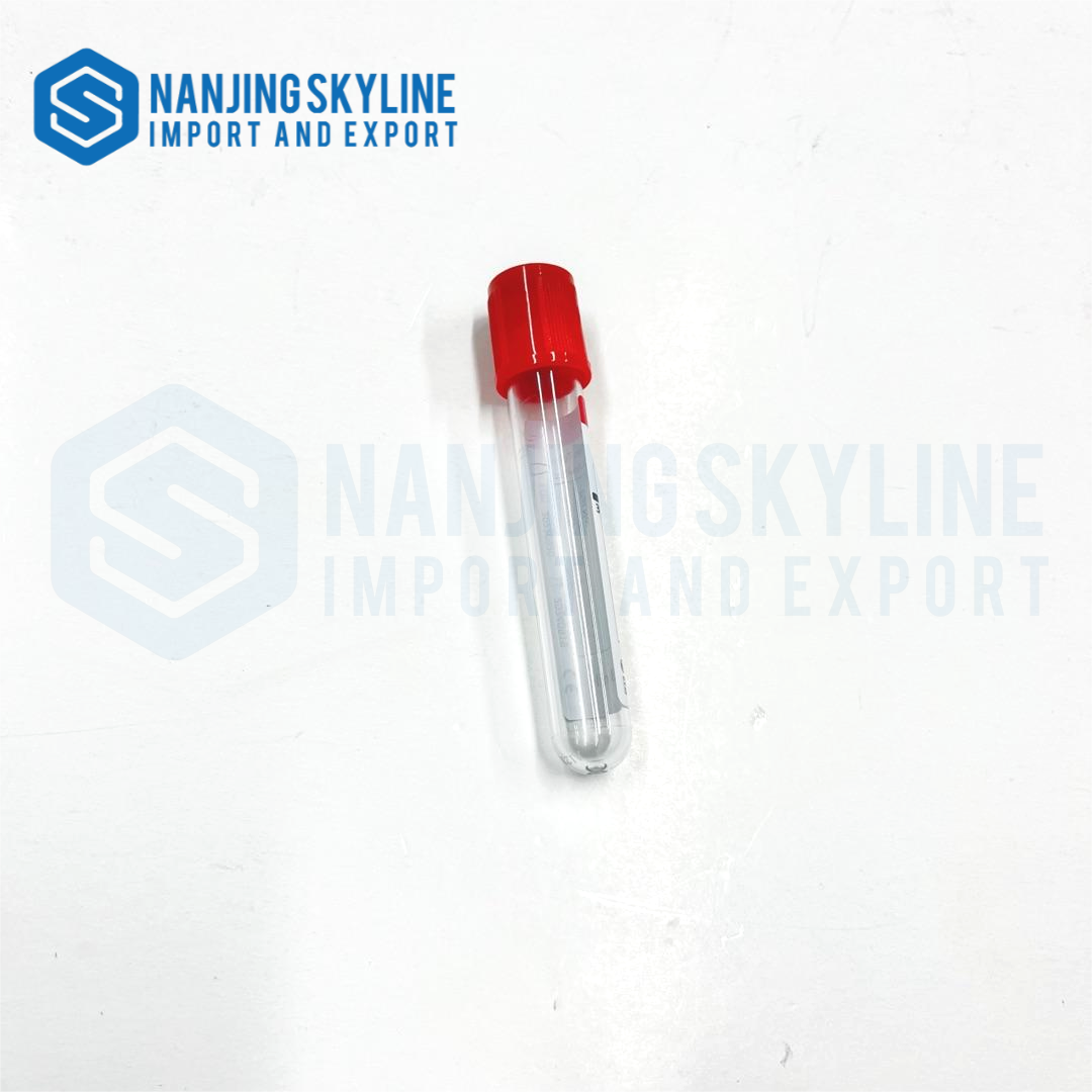 Red cap Glass PET Blood Vacuum Tube for Hospital,13*75mm 13*100mm 16*100mm