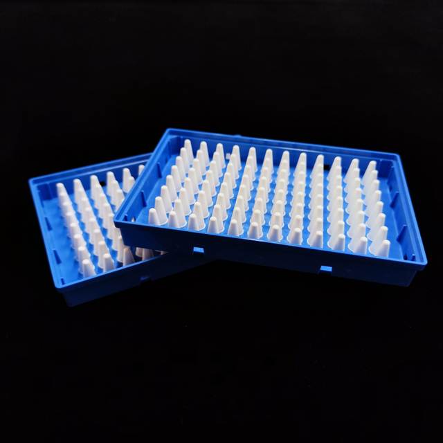 PCR Blue 96 well plate with black mark 802046