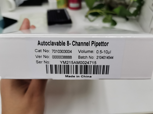 Multi-functional Autoclavable 8-channel MicroPette Plus 0.5-10ul
