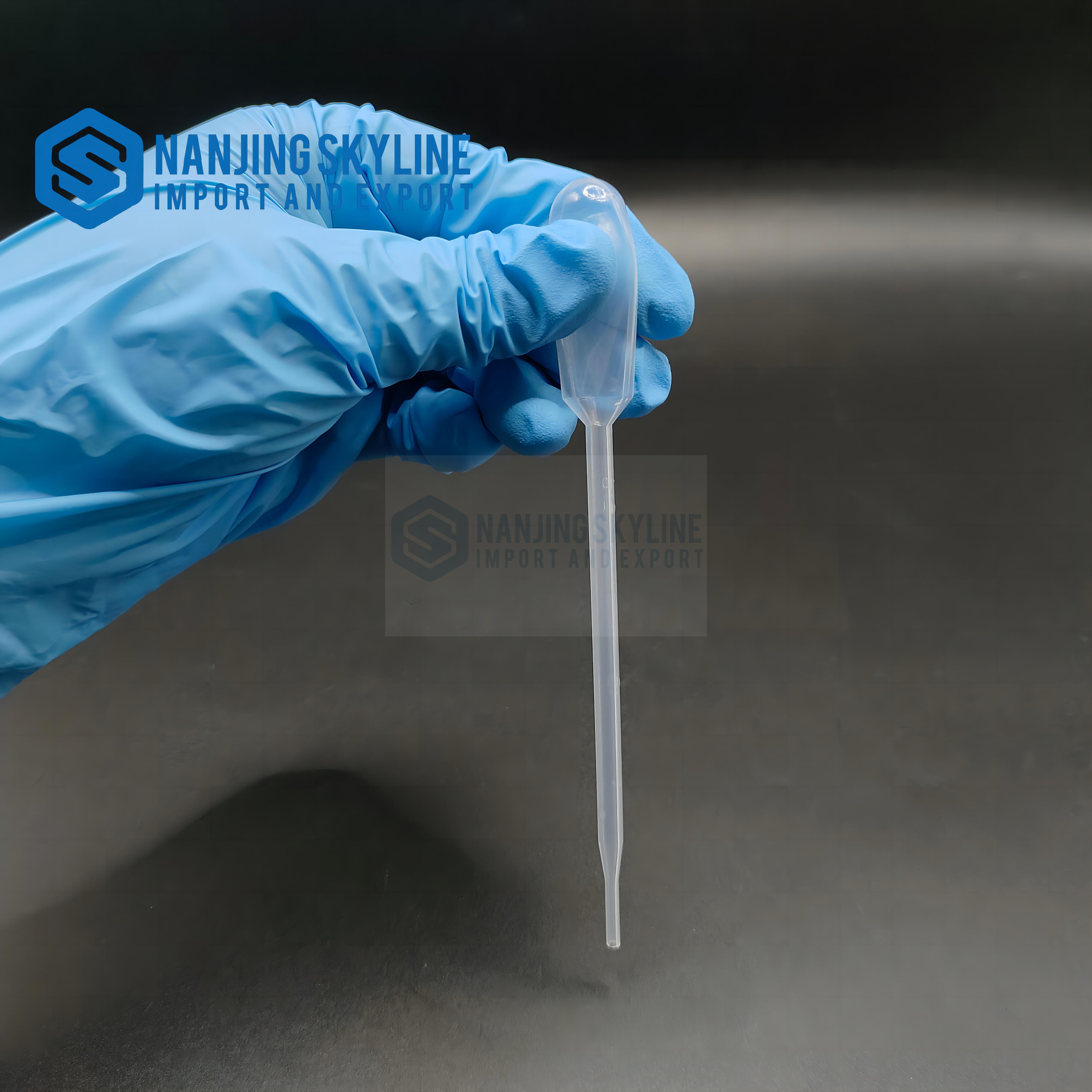 Disposable sterile graduated medical plastic dropper transfer micro pasteur pipette 1ml