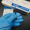 Stainless steel blood lancet
