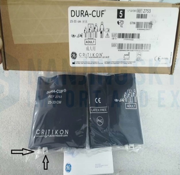 GE Imported One Male And One Female Bayonet Adult Cuff 23-33CM Order Number 2753