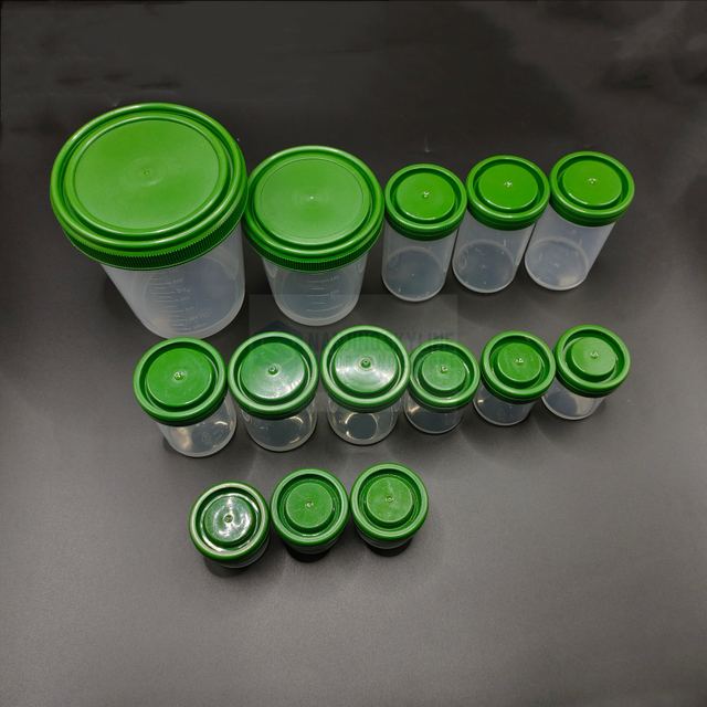 PP disposable medical tissue specimen formalin cup 40ml 60ml 90 ml 100ml 500ml 1000ml