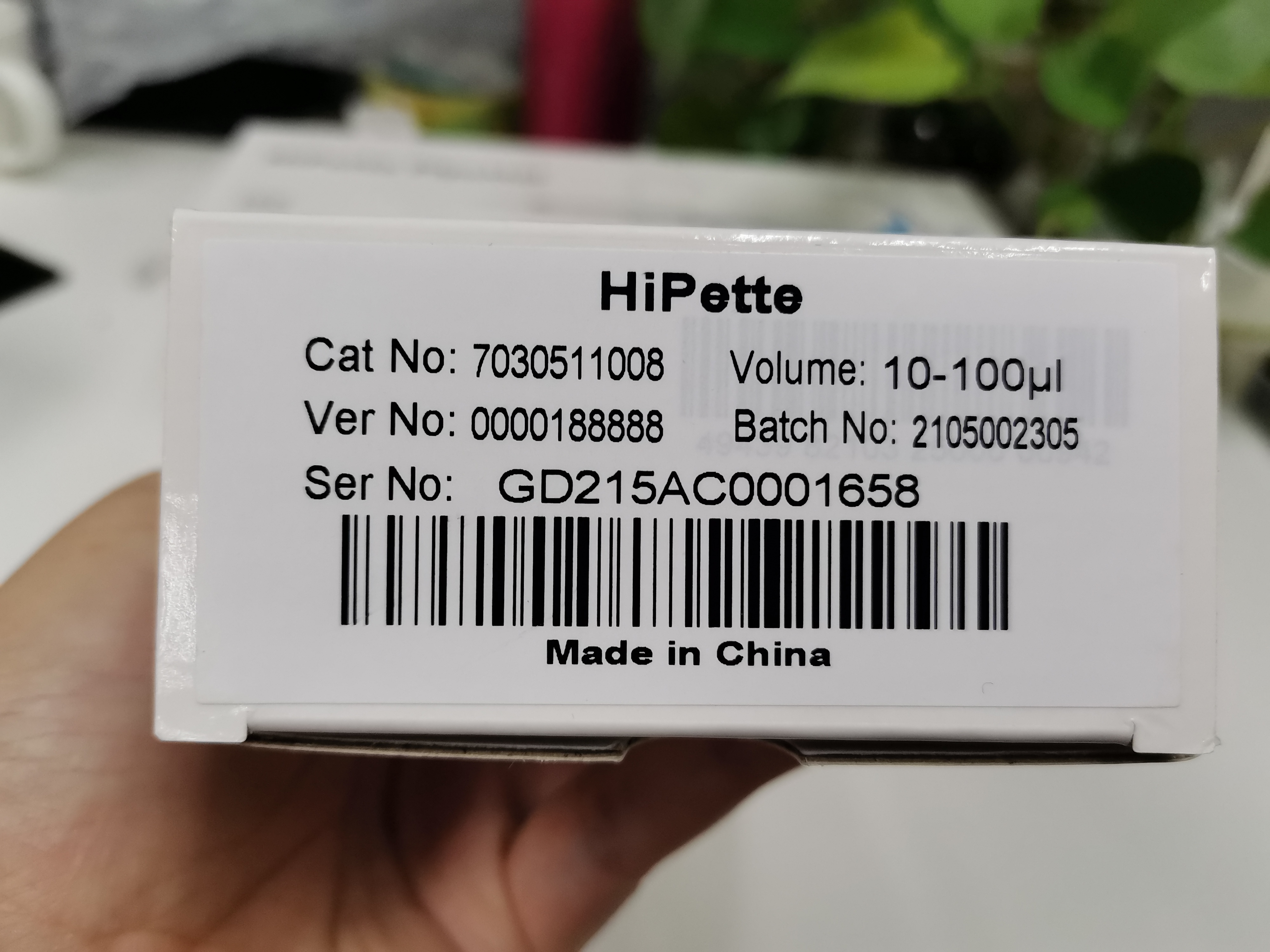 Hipette Fully Autoclavable Mechanical Pipette 10-100ul