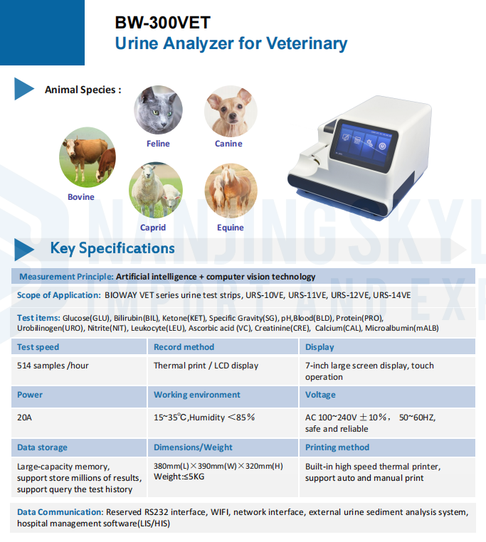 Veterinary Urine Analyzer 