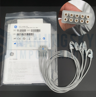 GE Imported Original European Standard IEC Adult Five Lead Clip on Non Detachable Wire 74CM Order Number 2106389-003