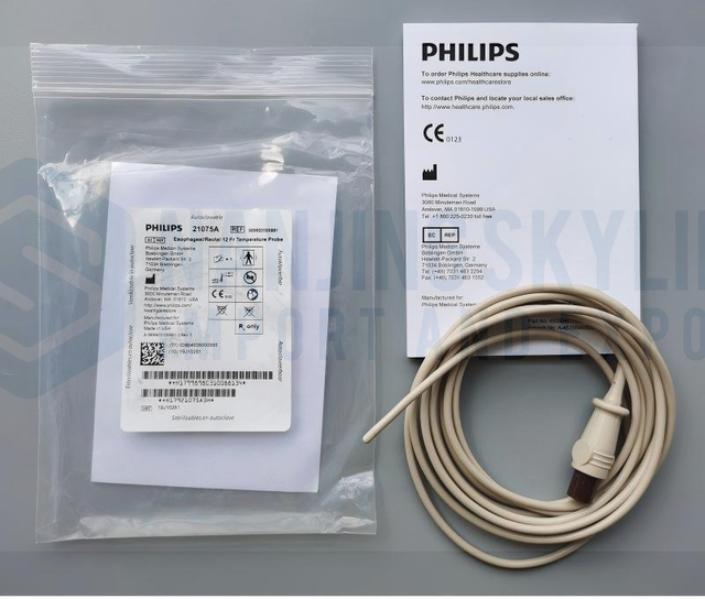 PHILIPS Original Esophageal Rectal 12 Fr Temperature Probe. REF 21075A Or 989803100881