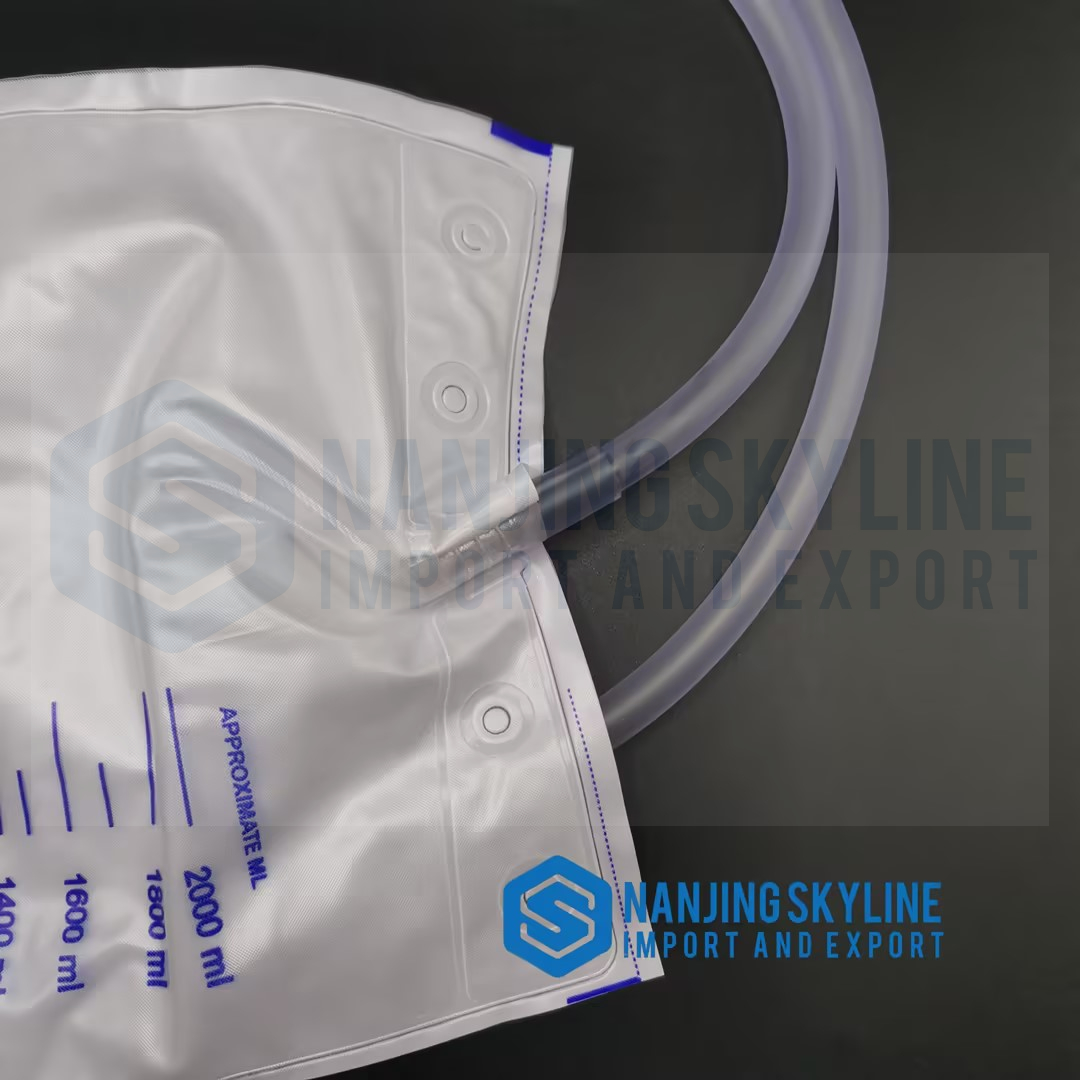 Medical disposable Urine Collection Bag T Valve Urine Drainage Bag with sampling port