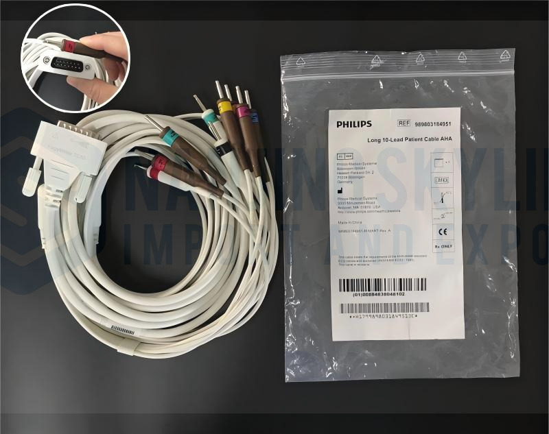 PHILIPS Original Long 10-Lead Patient Cable AHA.REF:989803184951