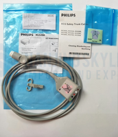 PHILTPS Original 5 Lead ECG Safety TrunkCables, AAMI. REF:M1520A or 989803103941