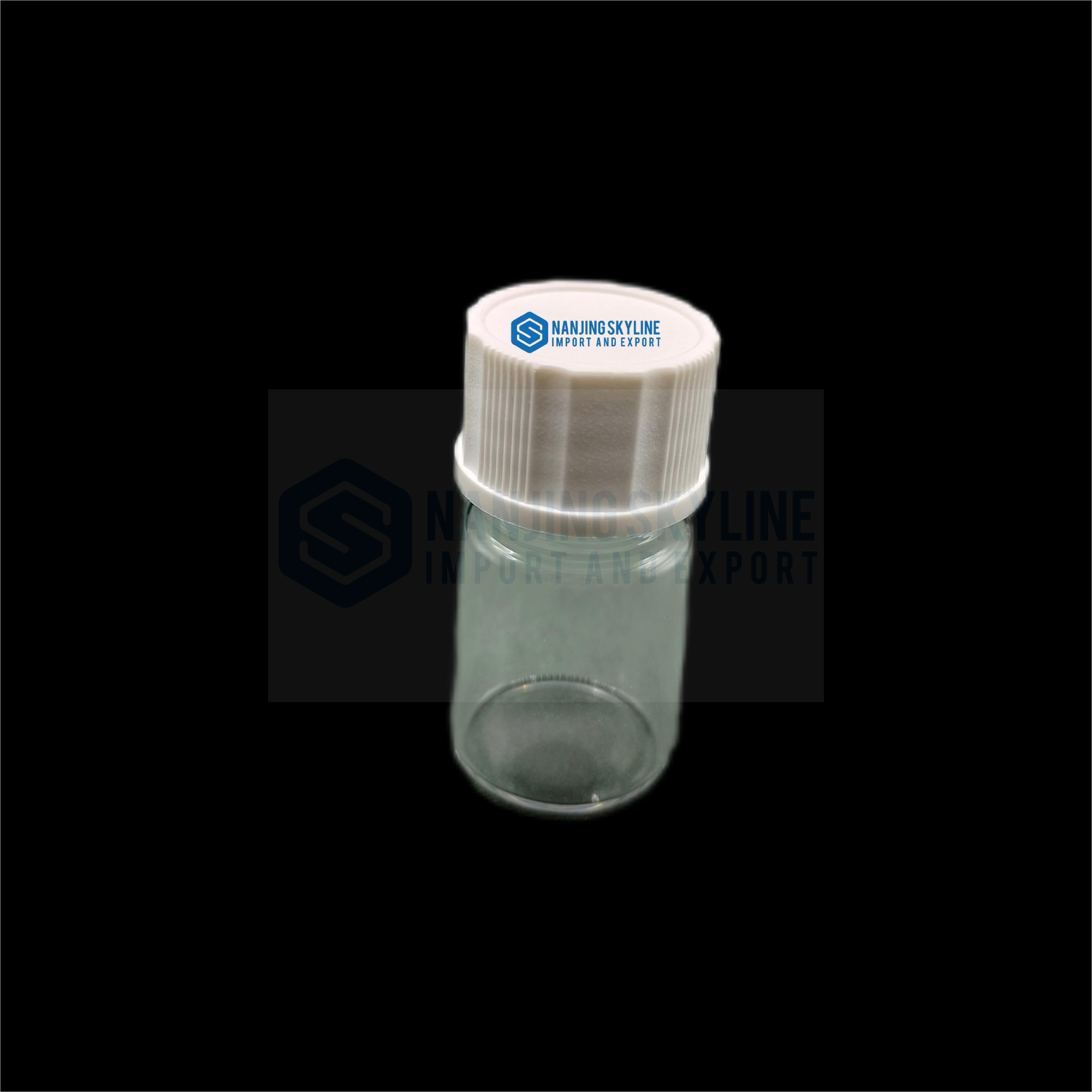 Glass Bottle 5ml Clear Empty Screw with plastic cap 22*40mm