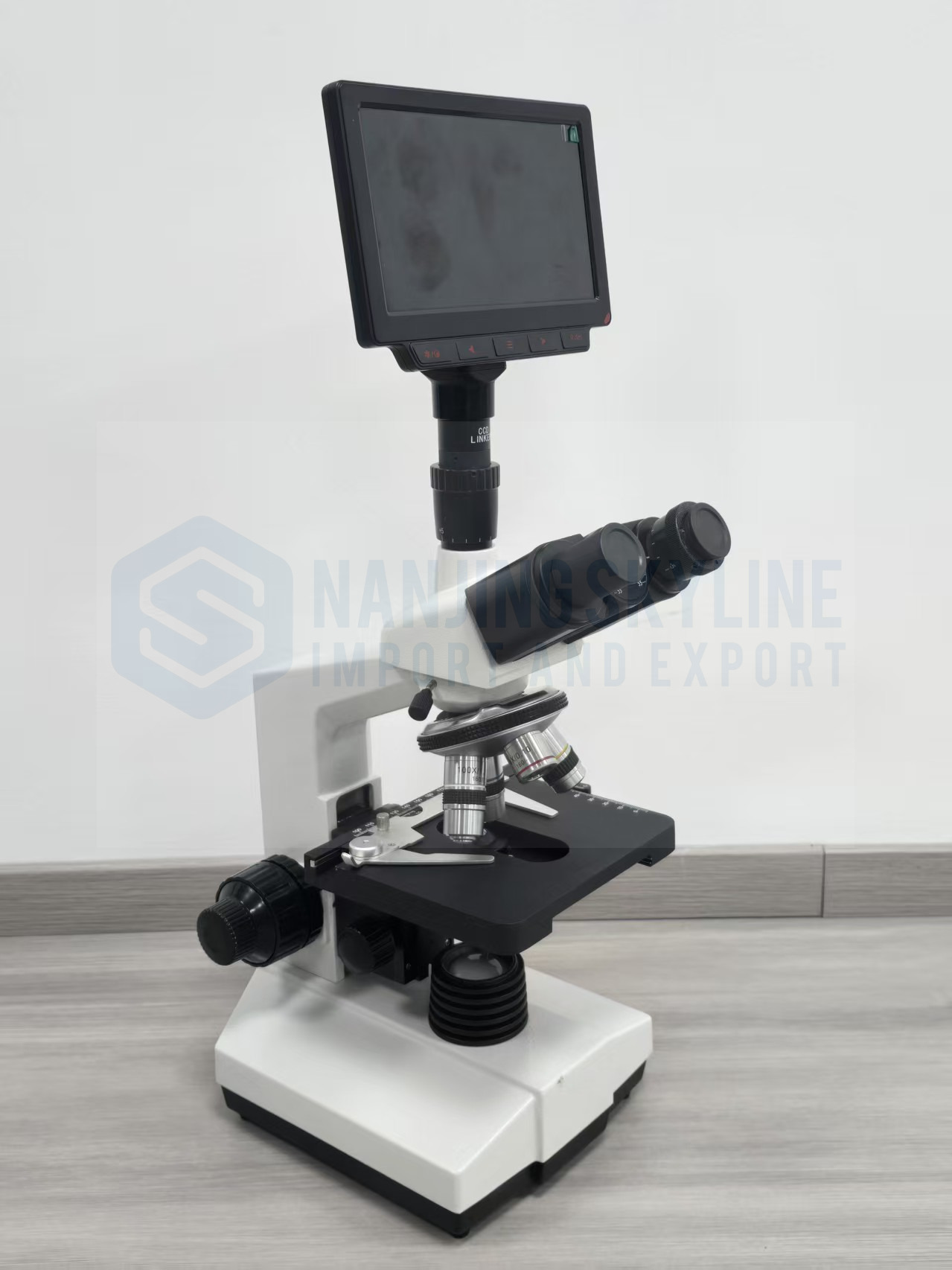 Trinocular Head Biological Microscope with 7inch Screen XSZ-107SM