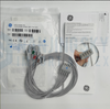 GE Blue Label, Originally Imported, American Standard AHA (Brown V, White RA, Red LL, Black LA, Cyan RL) Adult, Five-Lead, Clip-On, Non-Detachable Cable, 74CM, Order Number 2106389-001