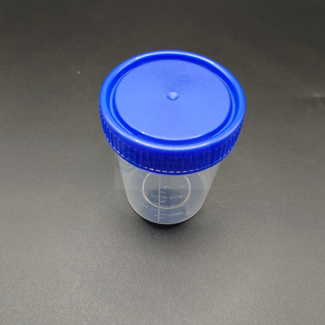 Disposable plastic urine container 100ml urine specimen cup