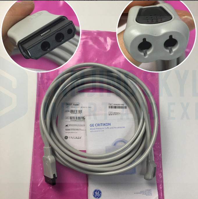GE Original Imported Blood Pressure Cuff Middle Plug-in Connector REF: 205823-002