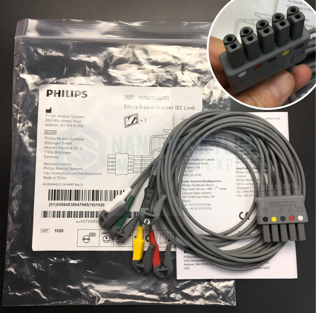 Philips Original Lmport Adult Clip on Five Lead Branching IEC REF:989803160701