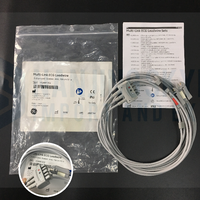 GE Original Multi-Link ECG Leadwire. 3-lead, Grabber, AHA, 130cm/51in. REF: 412682-002