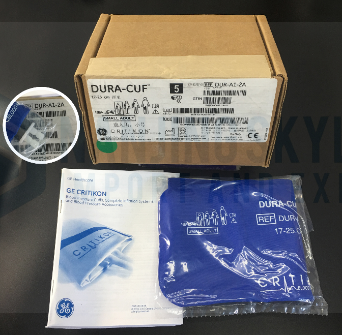 GE Imported Small Adult Blood Pressure Cuff Double Tube Plug-in Connector 17-25CM Order Number DUR-A1-2A