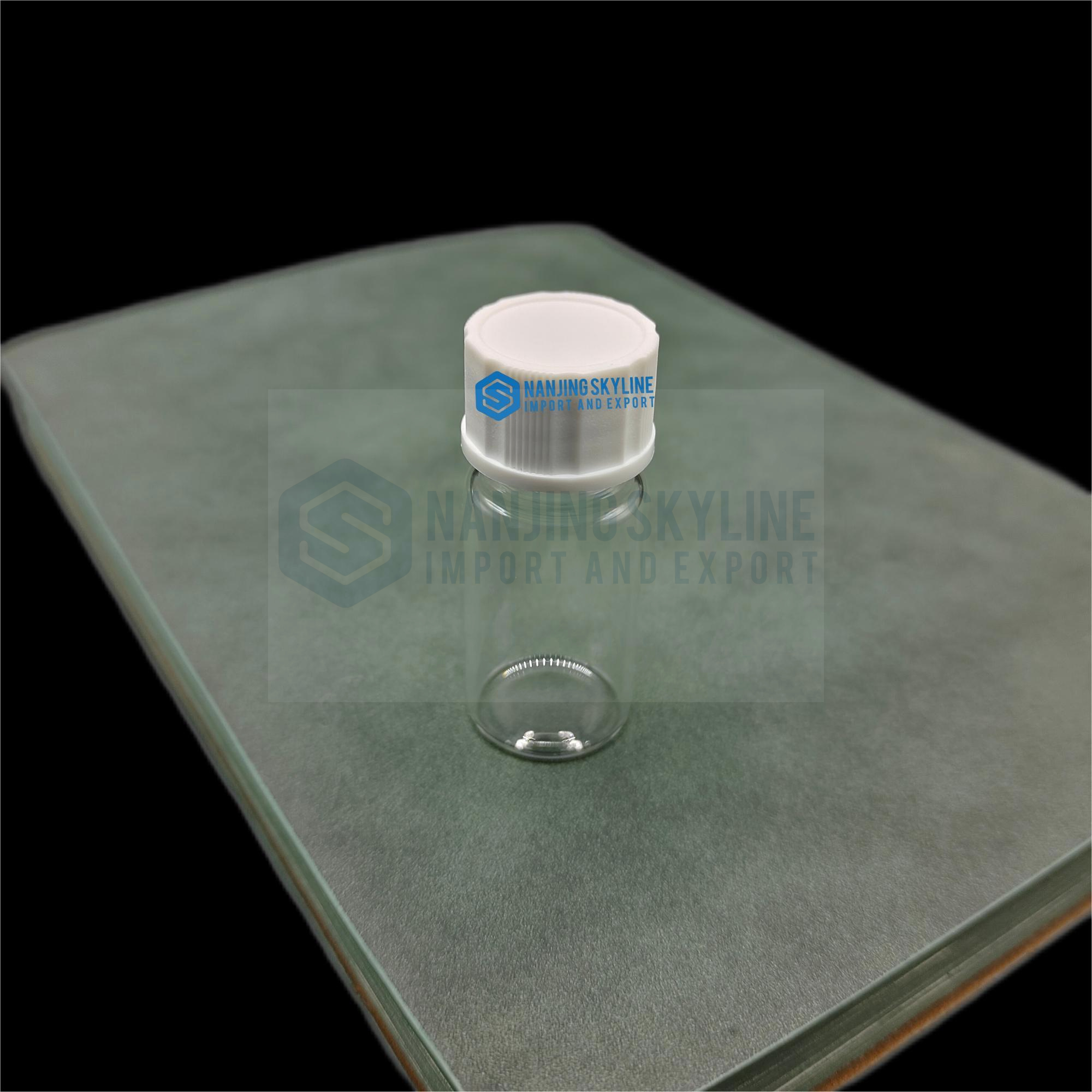 Glass Bottle 10ml Clear Empty Screw with plastic cap 22*50mm