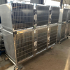 Two-floor Stainless Steel 6 Door Veterinary Cage 1830*700*1575mm